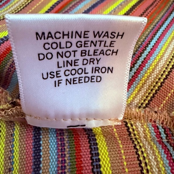 Retro Rainbow Chevron A-Line Skirt Size S - Picture 6 of 7